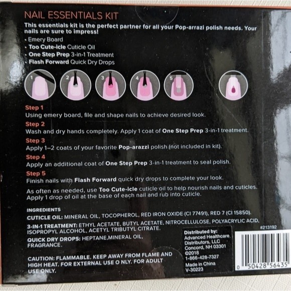 Pop-arazzi Dazzling Nail Art & Essentials Kit  **NEW** Gems, Stickers, Oil - Picture 7 of 8